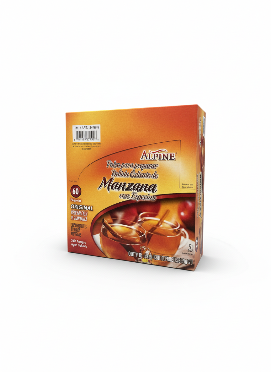 ALPINE BEBIDAS DE MANZANA 60 PZAS