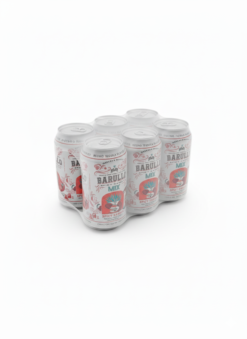 CHAROLA C/6 LATAS BARULLO SIX