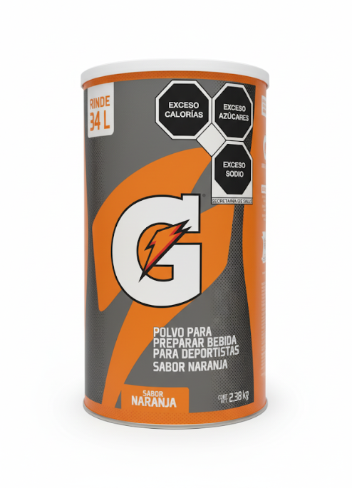 GATORADE EN POLVO SABOR NARANJA 2.3 KG
