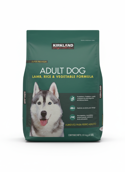 KIRKLAND SIGNATURE ALIMENTO PERRO ADULTO CORDERO/ARROZ 18.1 KG
