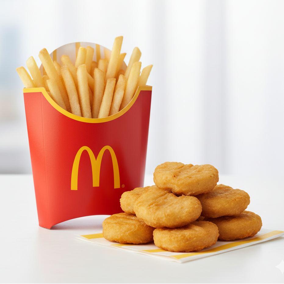 10 McNuggets + Papas Grandes