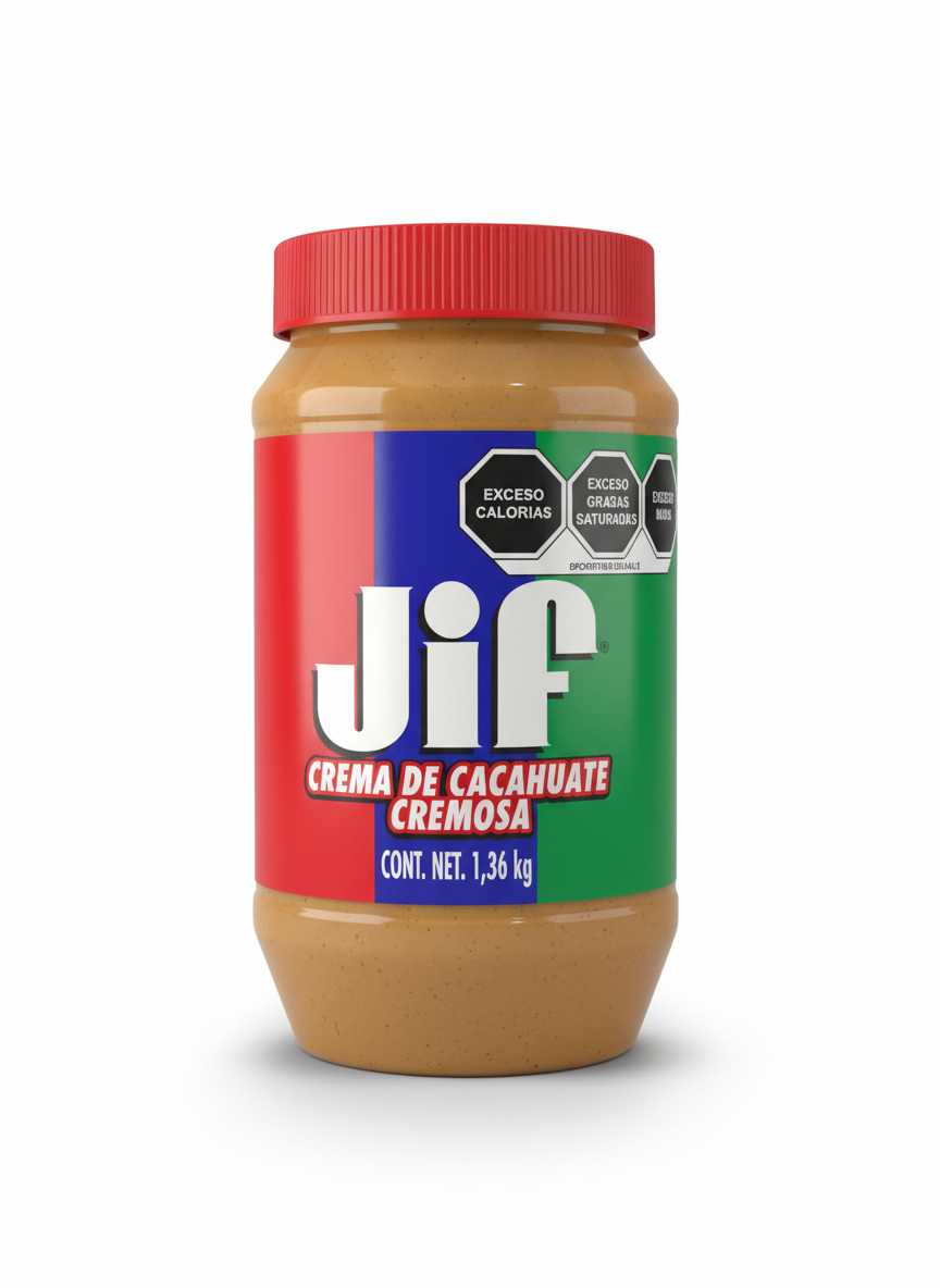 JIF crema de cacahuate 1.3 kg