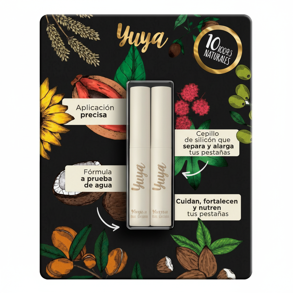 YUYA MASCARA PARA PESTAÑAS 2PZS