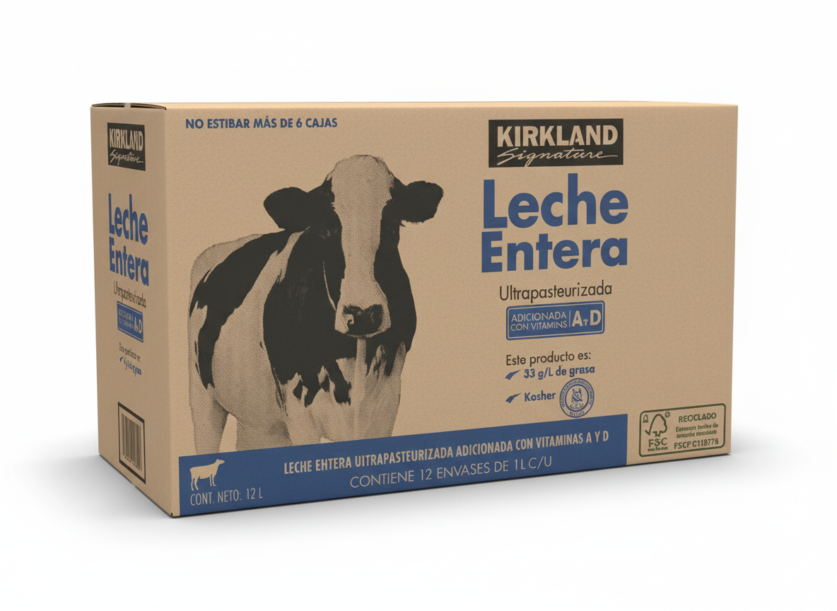KIRKLAND SIGNATURE LECHE ENTERA 2/1 L