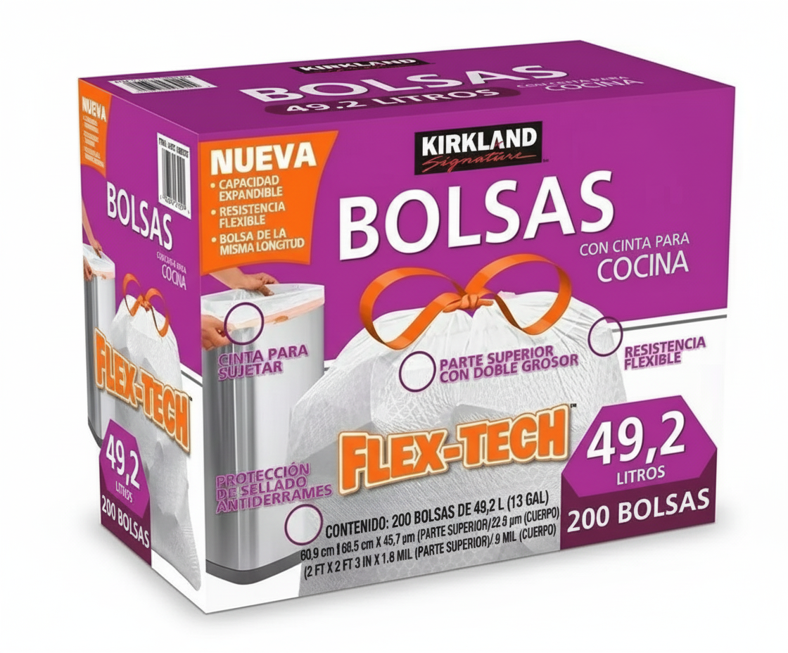 KIRKLAND SIGNATURE BOLSAS PARA BASURA 200/49.2 L