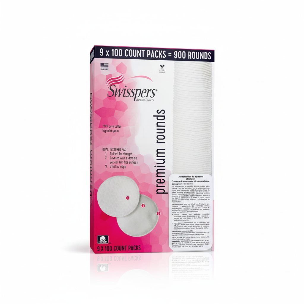 SWISSPERS ALMOHADILLAS DE ALGODÓN 9/100PZ