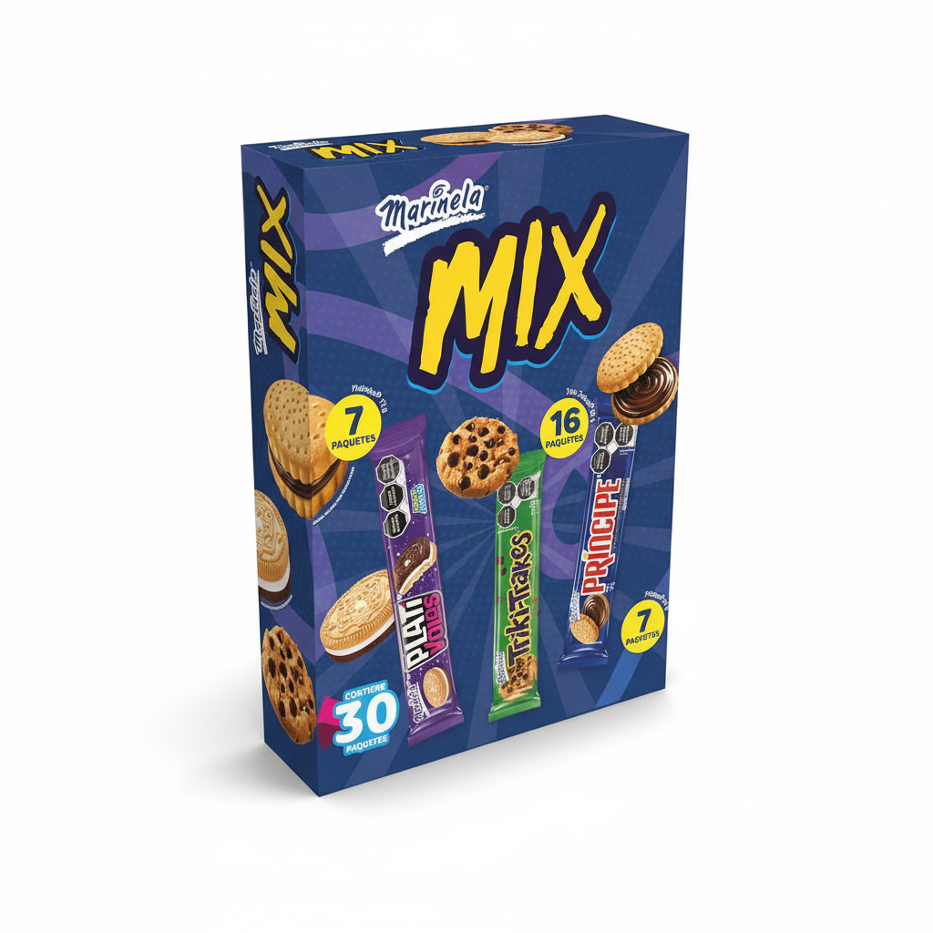 MARINELA MIX GALLETAS SURTIDAS 30 PZAS