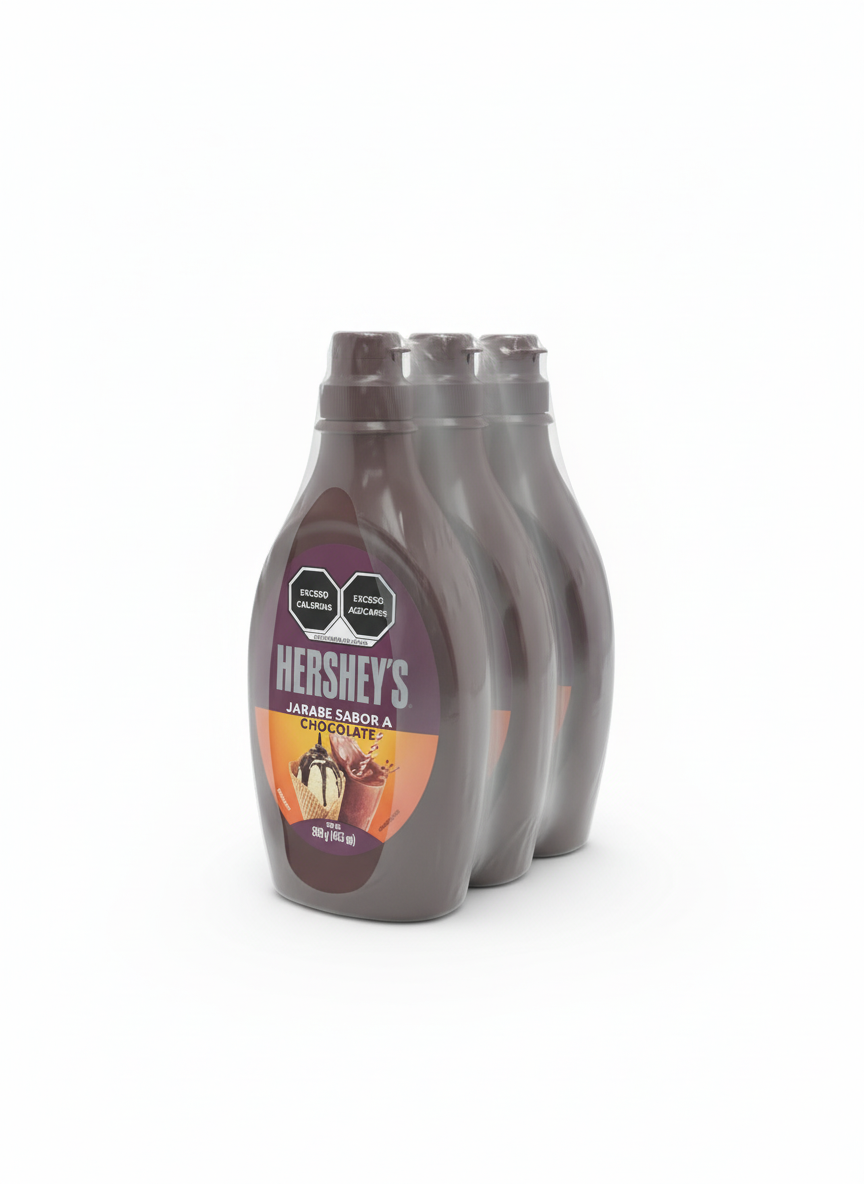 HERSHEY S JARABE SABOR CHOCOLATE 3/453 ML