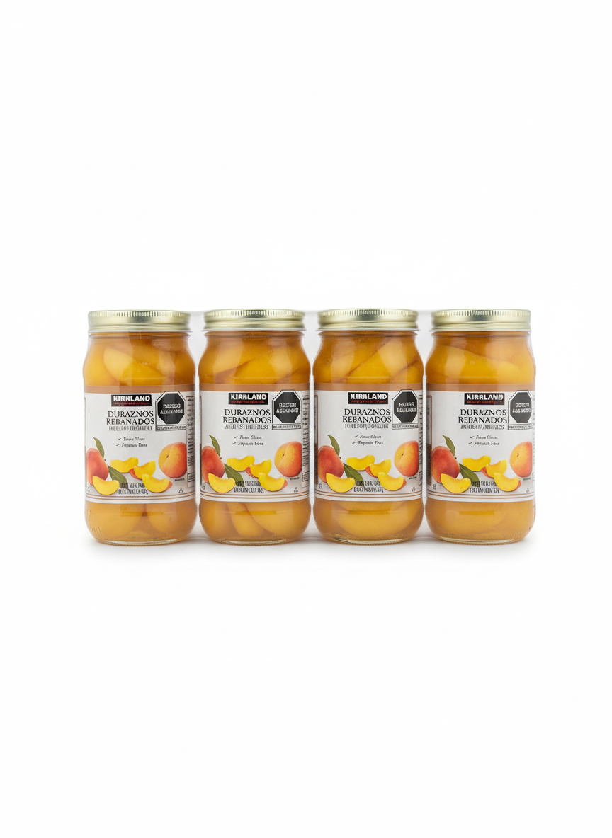 KIRKLAND SIGNATURE DURAZNOS REBANADOS 4/680 G